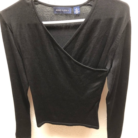 Anne Klein Tops - Black long sleeve shirt